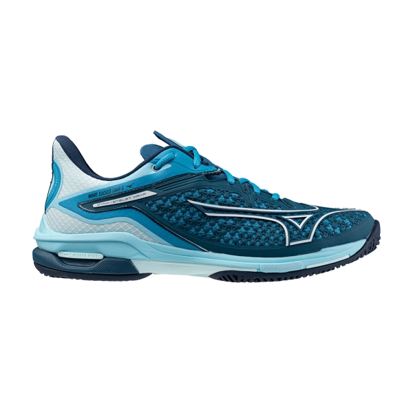 Calzado Tenis Hombre Mizuno Wave Exceed Tour 6 All Court  Moroccan Blue/White/Blue Topaz 61GA247027