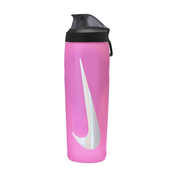 Various Accessories Nike Refuel Locking Water Bottle  Pink Spell/Black/Silver Iridescent N.100.7668.637.24