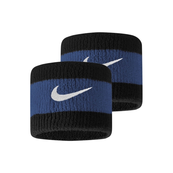 Tennis Wristbands Nike Swoosh Small Wristbands  Black/Star Blue/White N.000.1565.050.OS