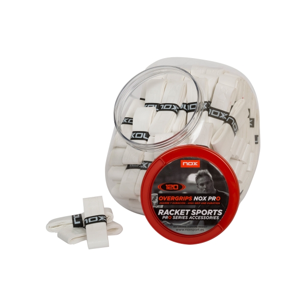 Accessori Padel NOX Pro Overgrip x 120  White OVPRO120BL