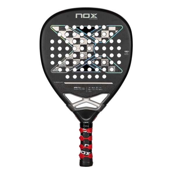 NOX Luxury Padel Racket NOX AT Genius Attack 18K Alum Padel  Black/Silver PATGENIUSATD