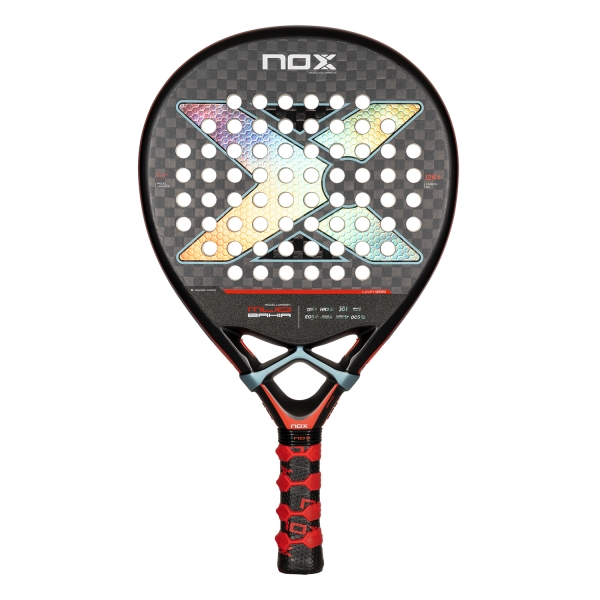 NOX Luxury Padel Racket NOX ML10 Bahia 12K Padel  Black/Silver/Red PML10LUXBAHIAD
