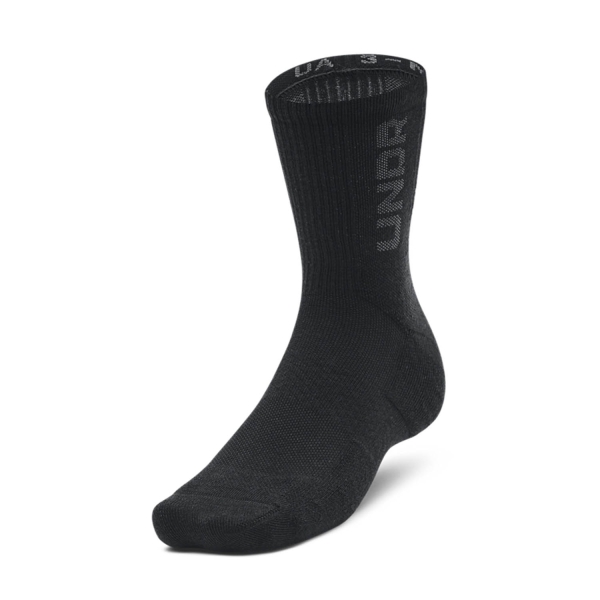 Tennis Socks Under Armour 3 Maker x 3 Socks  Black/Pitch Gray 13730840001
