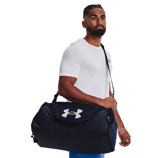 Under Armour Undeniable 5.0 Small Duffle - Midnight Navy/Metallic Silver