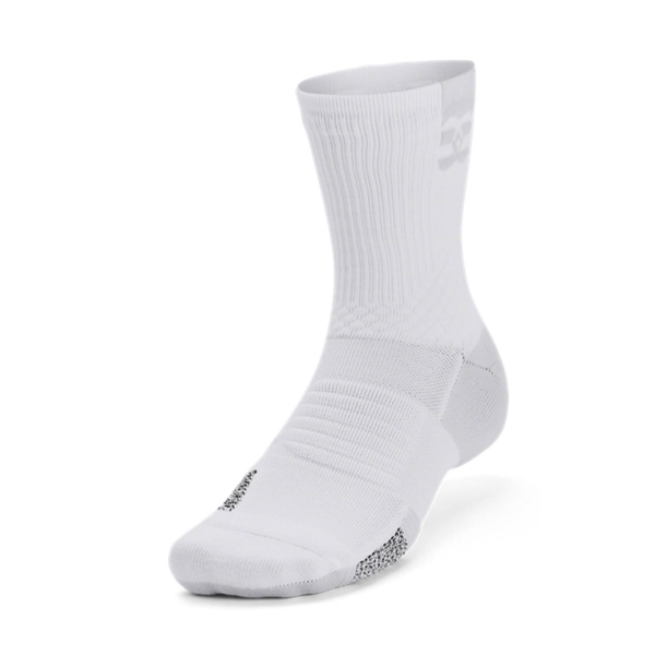 Calcetines de Tenis Under Armour ArmourDry Playmaker Calcetines  White/Halo Gray 13762290100