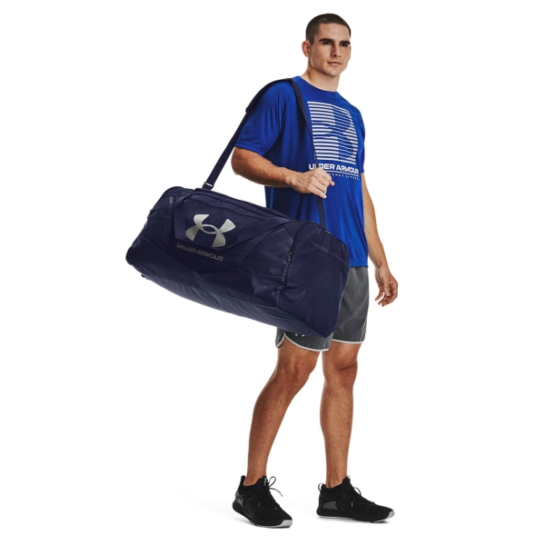 Under Armour Undeniable 5.0 Bolso Grande - Midnight Navy/Metallic Silver