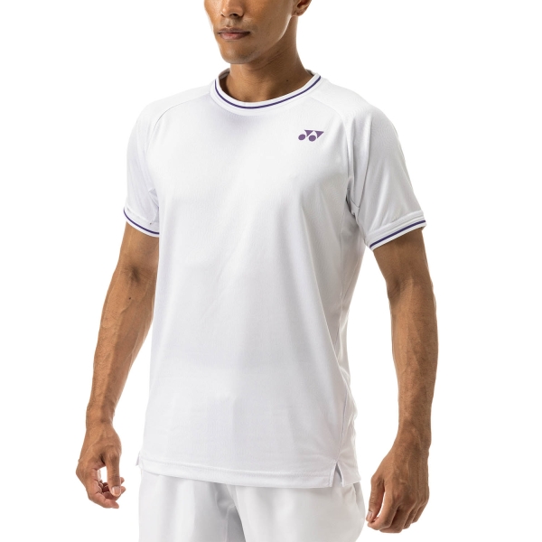 Camisetas de Tenis Hombre Yonex London Camiseta  White TWM10561B