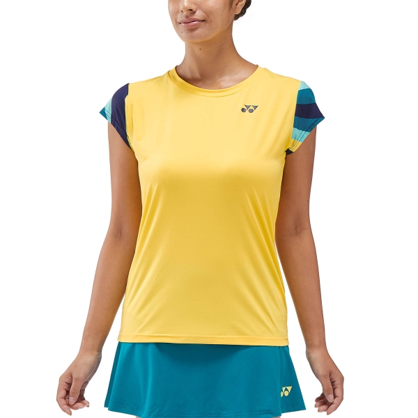 Magliette e Polo Tennis Donna Yonex Melbourne Maglietta  Soft Yellow TWL20754GS