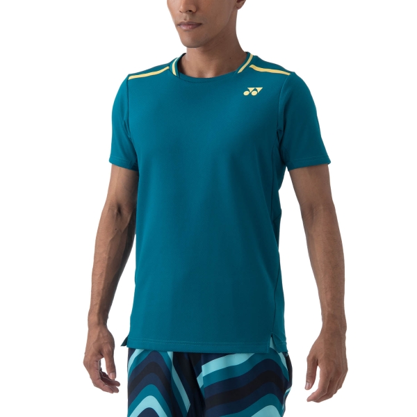 Maglietta Tennis Uomo Yonex Melbourne Maglietta  Blu Verde TWM10559BG