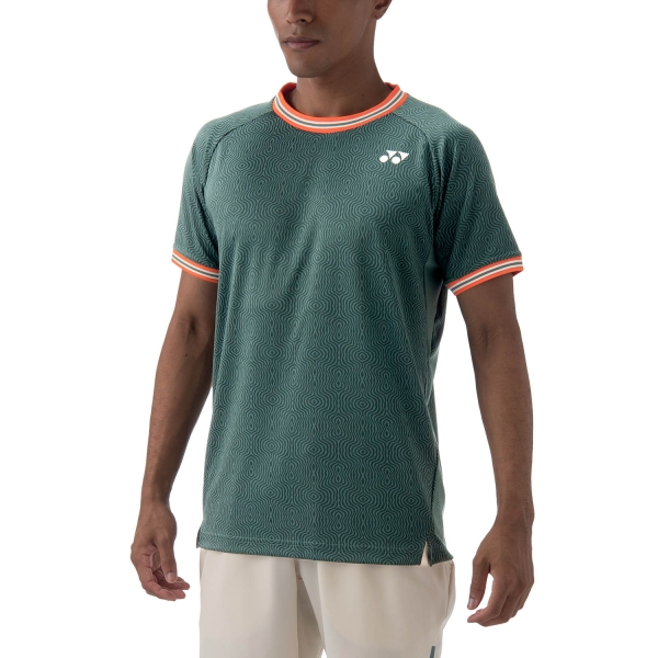 Camisetas de Tenis Hombre Yonex Paris Camiseta  Olive TWM10560OL