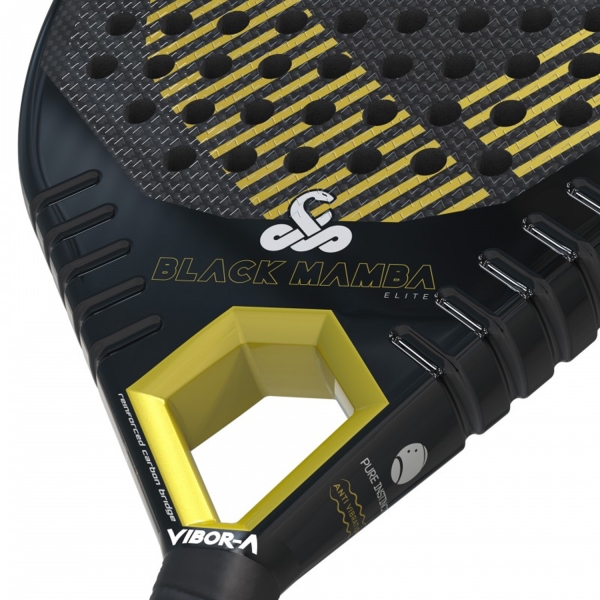 Vibor-A Black Mamba Elite 3K Padel - Black/Yellow