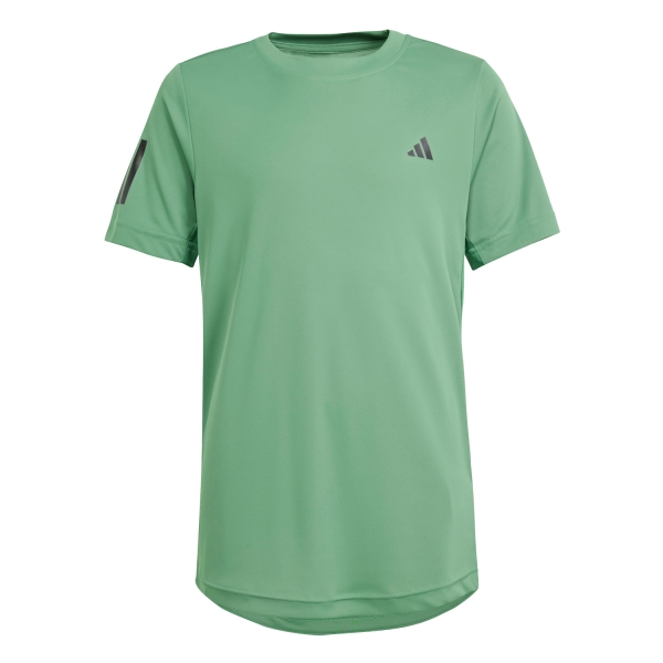 Tennis Polo and Shirts Boy adidas Club 3 Stripes TShirt Boy  Preloved Green IU4280