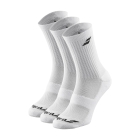 Babolat Logo x 3 Calze Bambini - White