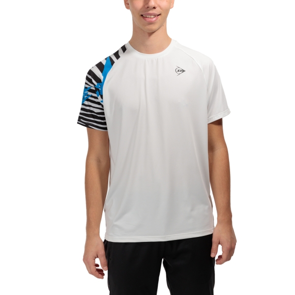 Maglietta Tennis Uomo Dunlop Dunlop Practice Maglietta  White  White 880269