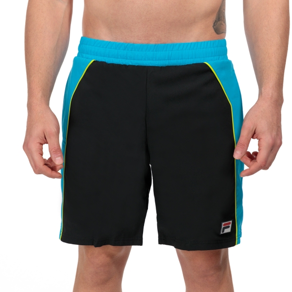 Men's Tennis Shorts Fila Jack 8in Shorts  Black/Hawaiian Ocean AOM2495109040