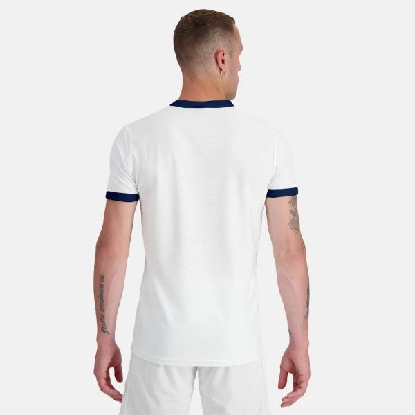 Le Coq Sportif Court T-Shirt - New Optical White/Dress Blues