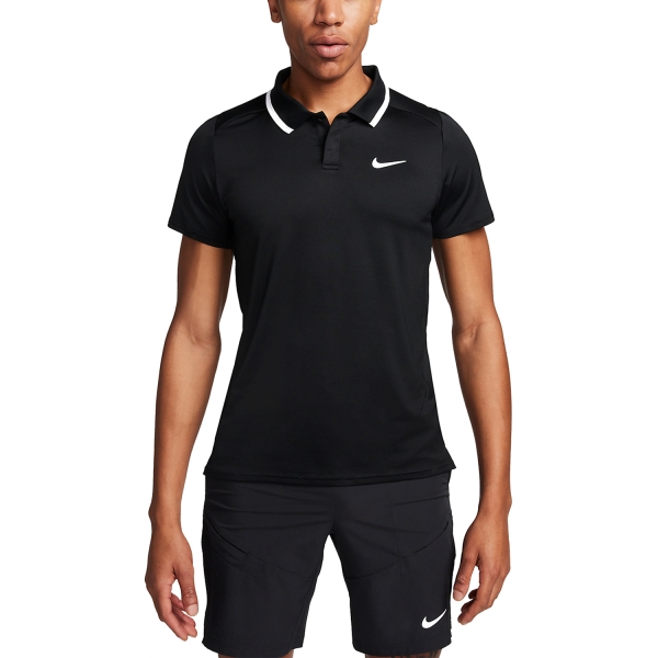 Polo Tennis Uomo Nike Court DriFIT Advantage Polo  Black/White FD5317010