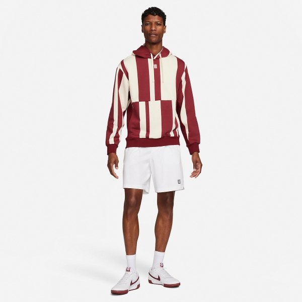 Nike Court Dri-FIT Heritage Men's Tennis Hoodie - Team Red