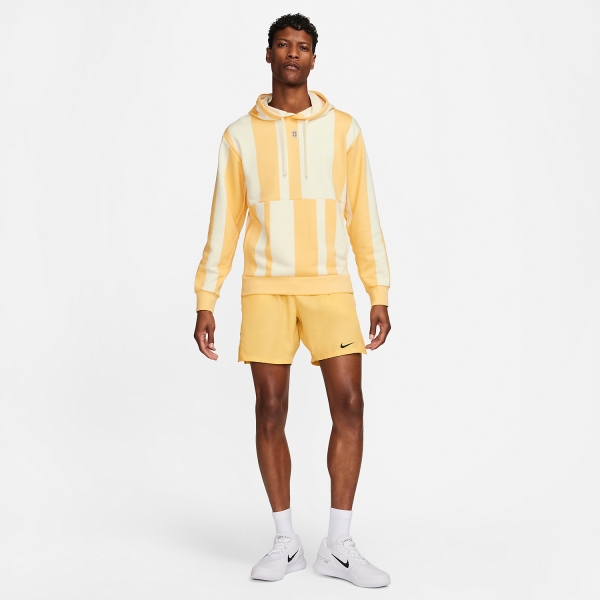 Nike Court Dri-FIT Heritage Felpa - Topaz Gold/Coconut Milk