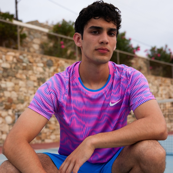 Nike Dri FIT Advantage Men s Tennis T Shirt Playful Pink