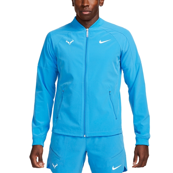 Men's Tennis Jackets Nike DriFIT Rafa Jacket  Light Photo Blue/White DV2885435