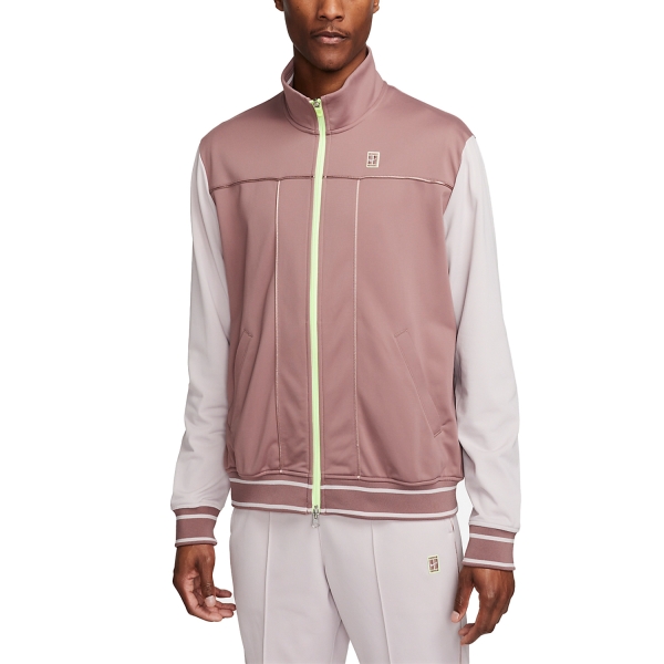 Men's Tennis Jackets Nike Heritage Jacket  Smokey Mauve/Platinum Violet DC0620208