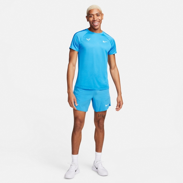 Nike Rafa Challenger T-Shirt - Light Photo Blue/White