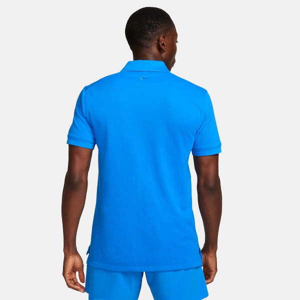Nike Rafa Logo Polo - Light Photo Blue/Light Lemon Twist