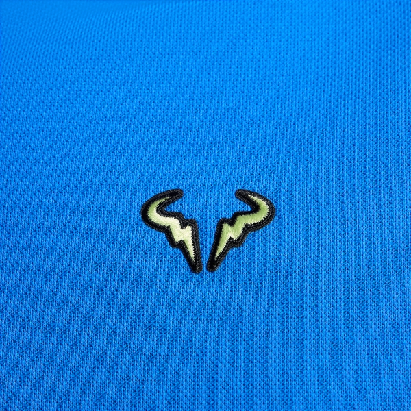 Nike Rafa Logo Men's Tennis Polo - Light Photo Blue