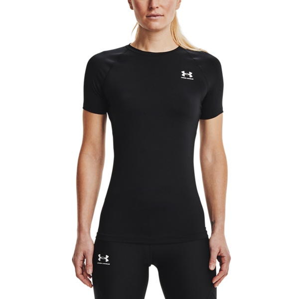 Women`s Tennis T-Shirts and Polos Under Armour Authentics Comp TShirt  Black/White 13654600001
