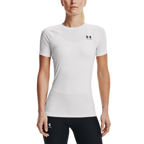 Women`s Tennis T-Shirts and Polos Under Armour Authentics Comp TShirt  White/Black 13654600100
