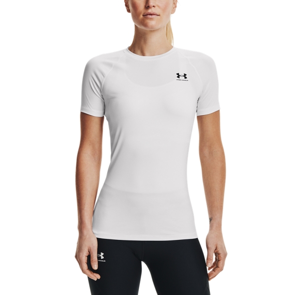 Magliette e Polo Tennis Donna Under Armour Authentics Comp Maglietta  White/Black 13654600100