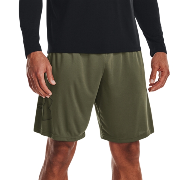 Men's Tennis Shorts Under Armour Tech Graphic 10in Shorts  Marine Od Green/Black 13064430390