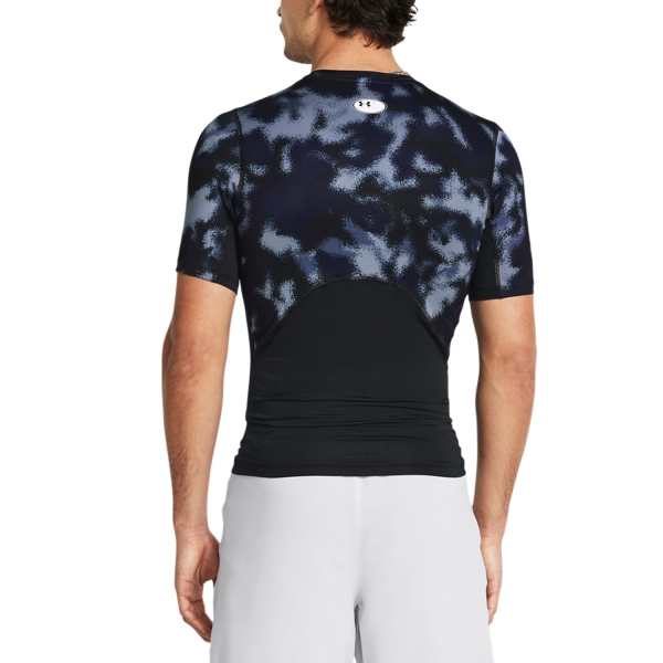 Under Armour HeatGear Printed Logo Maglietta - Midnight Navy/White