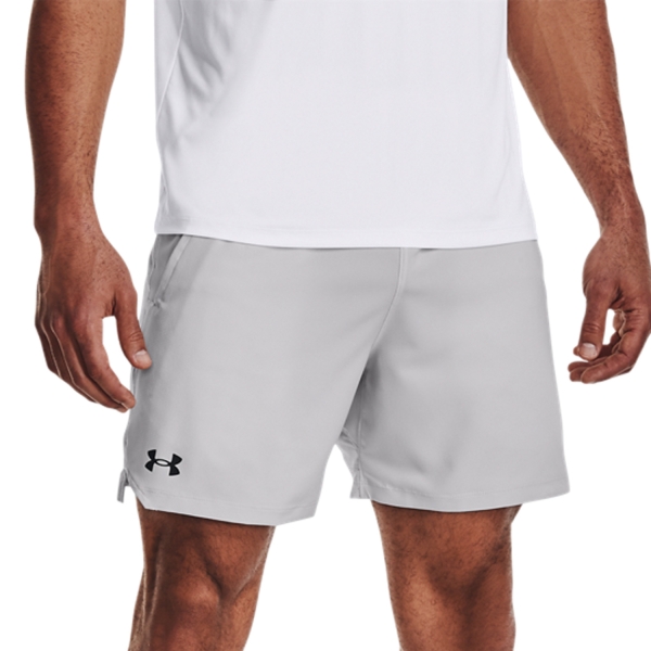 Men's Tennis Shorts Under Armour Vanish Woven 6in Shorts  Halo Gray/Black 13737180014