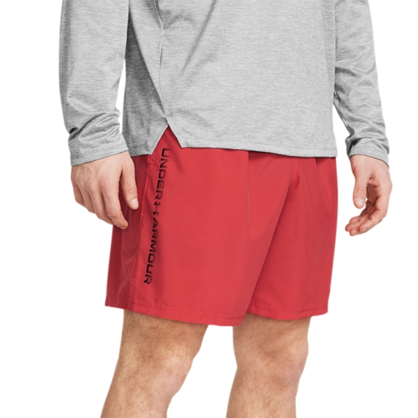 Pantalones Cortos Tenis Hombre Under Armour Woven Split 9in Shorts  Red Solstice/Black 13833560814