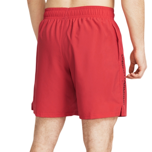Under Armour Woven Split 9in Shorts - Red Solstice/Black