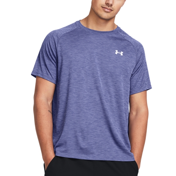 Men's Tennis Shirts Under Armour Textured TShirt  Starlight/White 13827960561