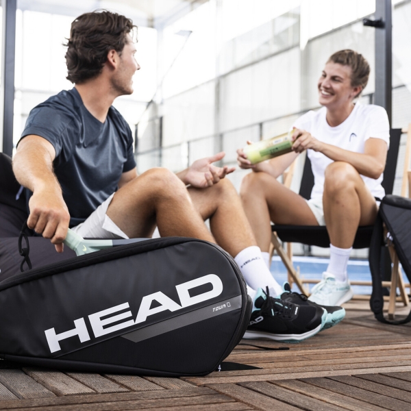 Head Tour Logo L Bag - Black/White