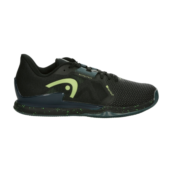 Men`s Tennis Shoes Head Sprint Pro 3.5 SF Clay  Black/Green 273014 BKFG