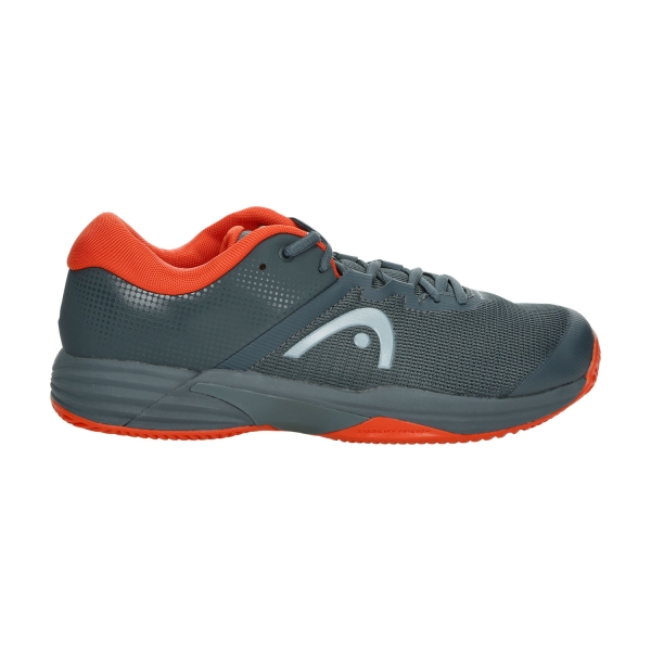 Men`s Tennis Shoes Head Revolt Evo 2.0 Clay  Dark Grey/Orange 273314 DGOR