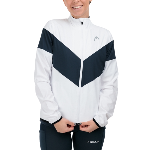 Chaquetas de Tenis Mujer Head Club 22 Chaqueta  White/Navy 814401WHNV