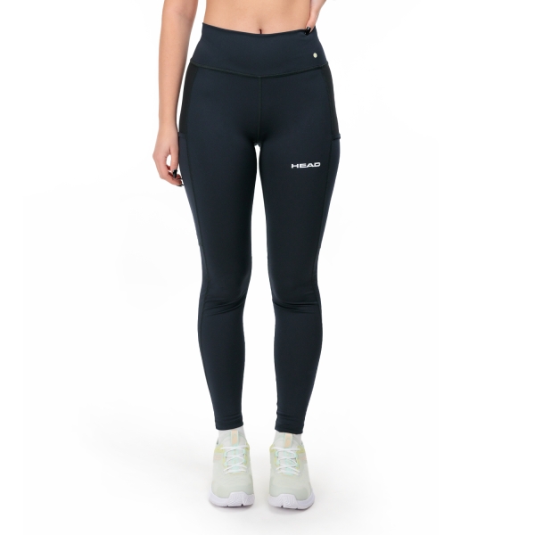 Pantalones y Tights de Tenis Mujer Head Tech Logo Tights  Black 814634BK