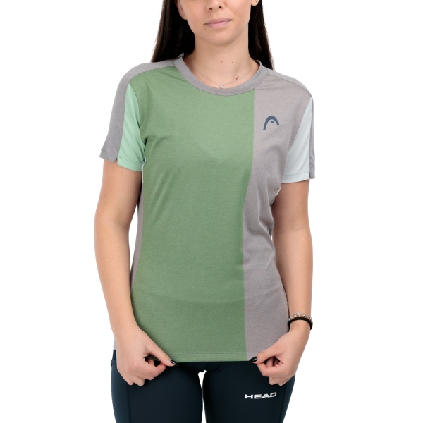 Women`s Tennis T-Shirts and Polos Head Play Tech Logo TShirt  Celery Green/Grey 814824CEGR