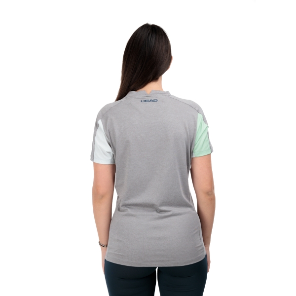 Head Play Tech Logo Camiseta - Celery Green/Grey