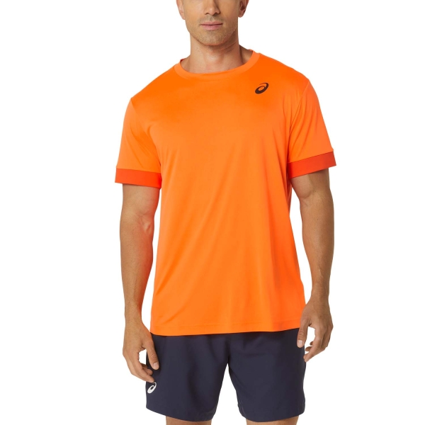Camisetas de Tenis Hombre Asics Court Camiseta  Shocking Orange/Koi 2041A255802