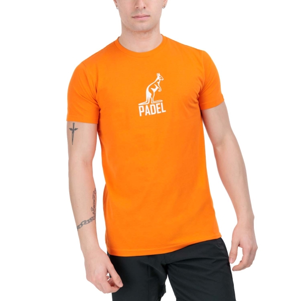 Camisetas de Tenis Hombre Australian Classic Logo Camiseta  Arancio Acceso PAUTS0016155
