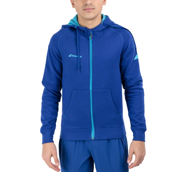 Men's Tennis Shirts and Hoodies Babolat Exercise Hoodie  Sodalite Blue 4MP21214118