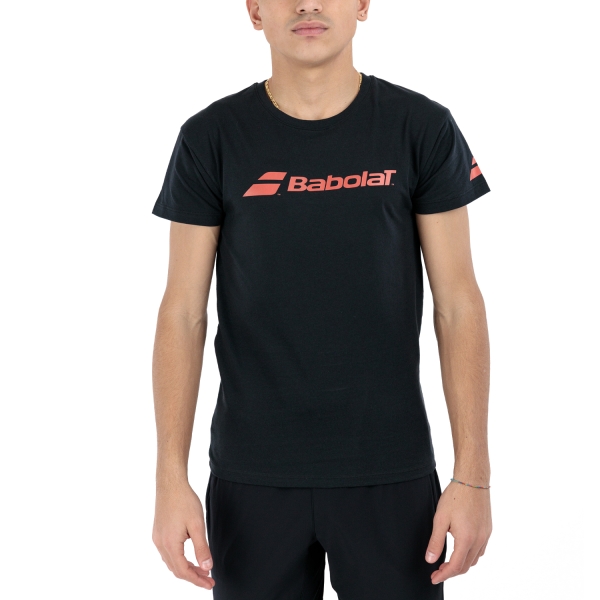 Camisetas de Tenis Hombre Babolat Exercise Camiseta  Black 4MP24412000