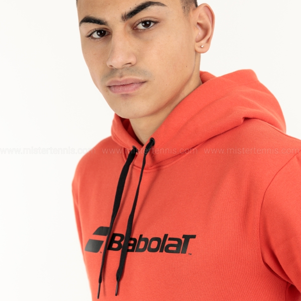 Babolat Exercise Print Logo Hoodie - Fiesta Red